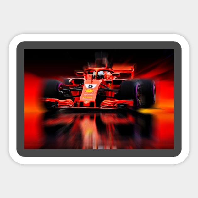 Vettel Sticker by DeVerviers